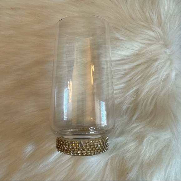 Highball Clear Glass with Rhinestone Design 6 in - Picture 3 of 7